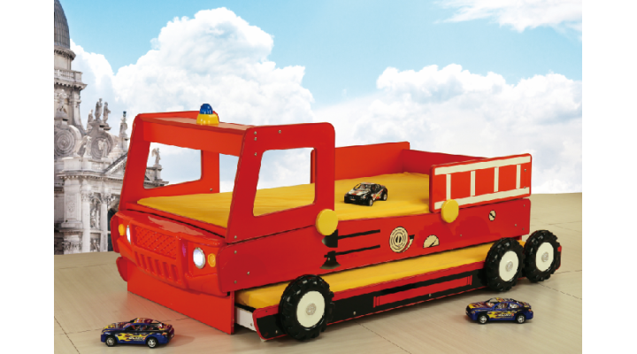 B136-2 Speedy Fire Engine Double Layer Bed